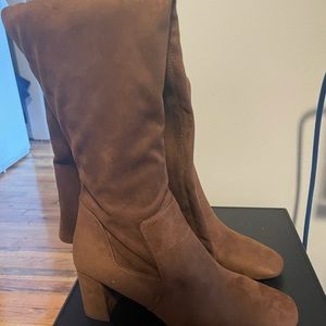 Nine West over the knee suede boot.  GORGEOUS. Reposhing because heel too high.